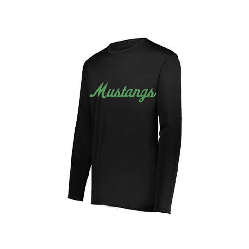 [222822.080.XS-LOGO1] Men's LS Smooth Sport Shirt (Adult XS, Black, Logo 1)