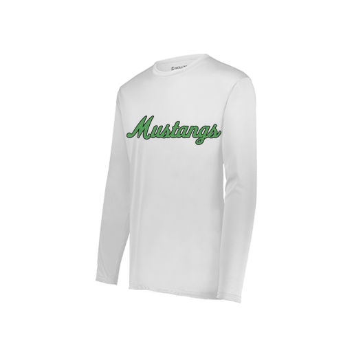 [222822.005.XS-LOGO1] Men's LS Smooth Sport Shirt (Adult XS, White, Logo 1)
