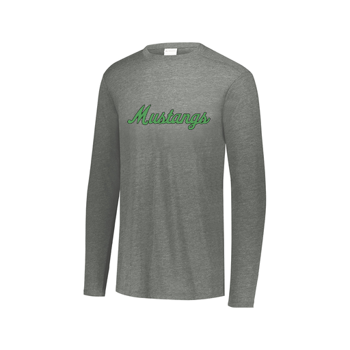 [FTLCUBGY-AXS-LOGO1] Decker Men's Tri-Blend T-Shirt - Long Sleeve (Adult XS, Gray, Logo 1)